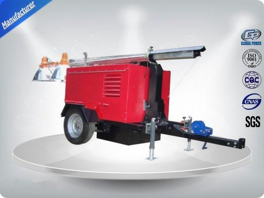الصين 30KW، 40KW الطاقة TOWABLE ضوء موبايل برج عازلة للصوت مع المعادن ماست المزود