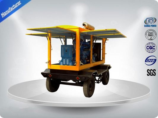 الصين مقطورة مولدات صامتة تبريد مائي - 4 أسطوانات طاقة رئيسية 50 كيلو واط / 63 كيلو فولت أمبير المزود