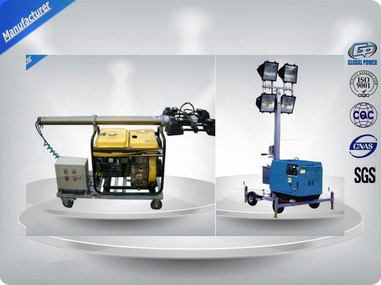 الصين بناء ضوء موبايل برج عالي الأداء مع إضاءة LED، ودفع اليد المزود