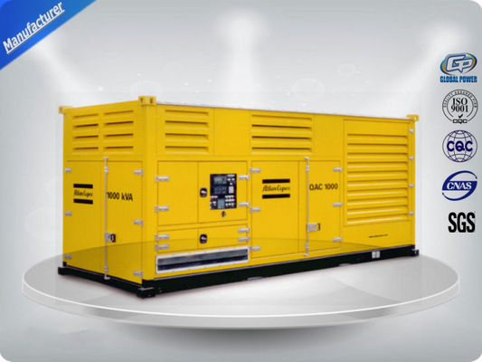 2250-2500 kw/kva مجموعة مولد حاوية MTU معزولة عن الصوت مع 24 فولت كهربائية متواصلة المزود