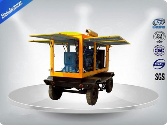 Moblie الهاتف TRALIER مجموعة مولدات الديزل 4 السكتة الدماغية 50kva ISUZU الديزل مولدات 4JB1T-S / 46 المزود