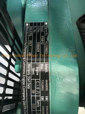 الطاقة الاحتياطية 640KW الكمون مولدات الديزل المفتوحة 50 هرتز / 60 هرتز مع فاراداي المولد المزود